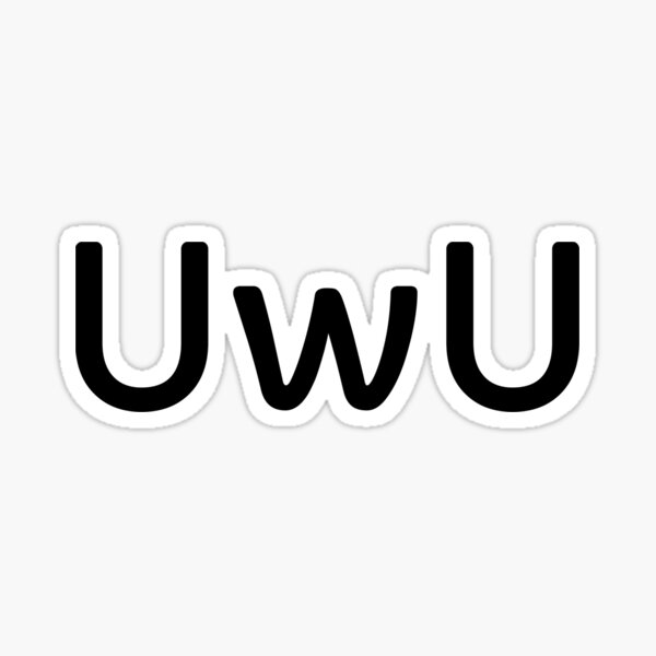 Uwu Face Stickers Redbubble - uwu face roblox decal