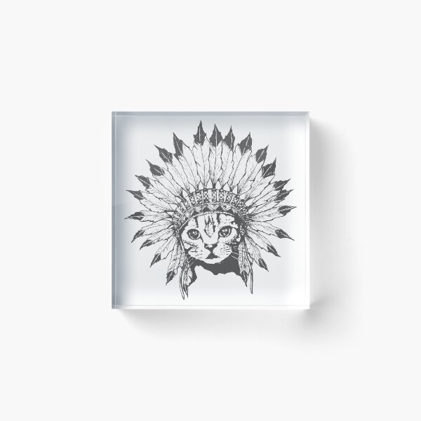 Item preview, Indian Chief Cat designed and sold by runcatrun.