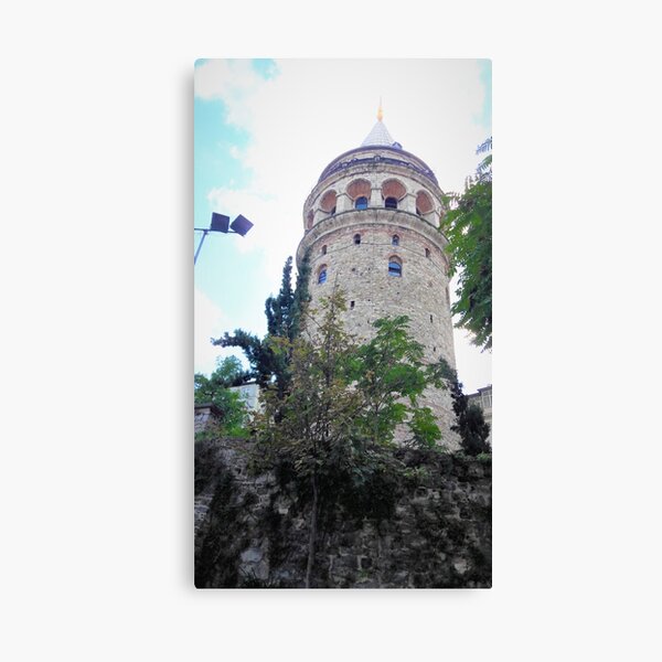 Galata Tower Behind Wall Canvas Print