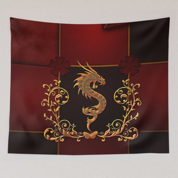 Item preview, Awesome dragon with floral elements designed and sold by nicky2342.
