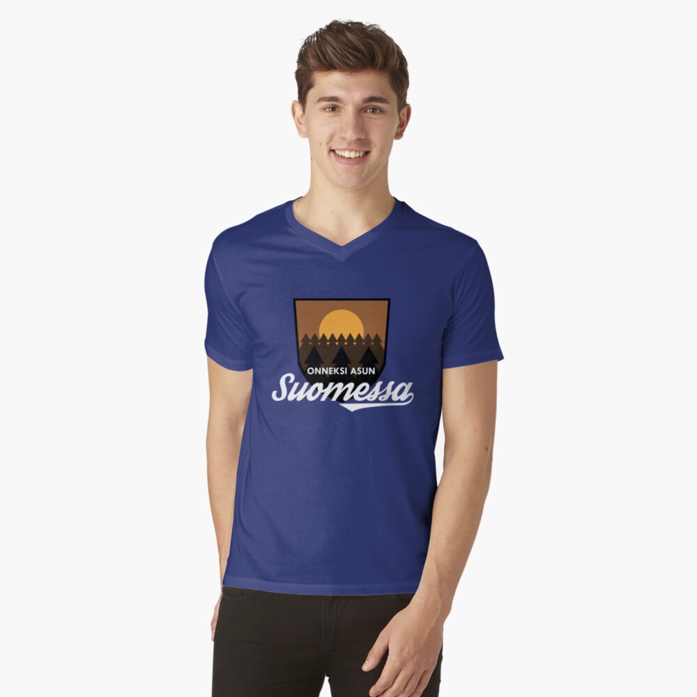 Item preview, V-Neck T-Shirt designed and sold by Fintendo.