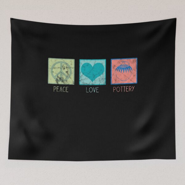 Item preview, Peace Love and Pottery | Potter Ceramic Artist Wheel Clay designed and sold by Cedinho.