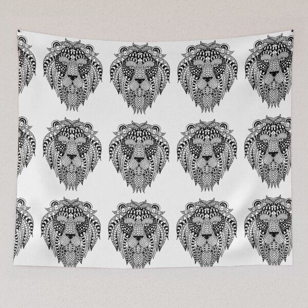 Item preview, Abstract Tribal Lion Head designed and sold by TotalityDesigns.
