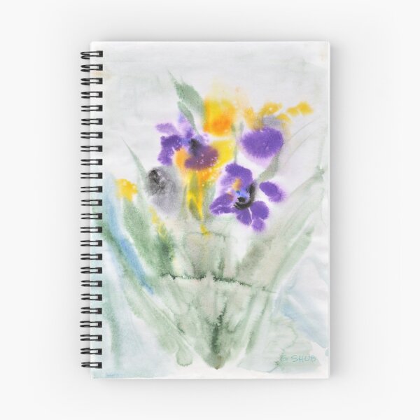 Item preview, Irises in aqua designed and sold by Stella  Shube As.