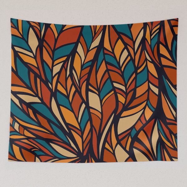 Item preview, Abstract Feathers Pattern designed and sold by stylebytara.