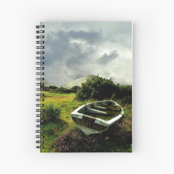 old boat.. lough na fooey Spiral Notebook
