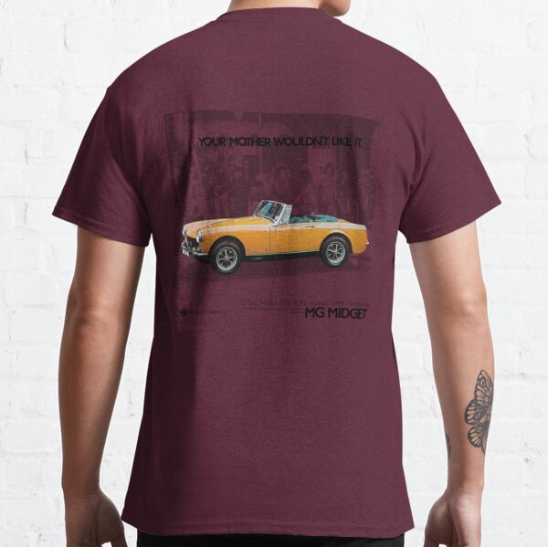 British Car Multiple Colors and Sizes MG Midget Roadster T-Shirt for Women 