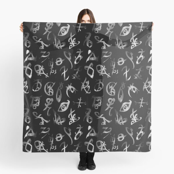 Silver Runes Scarf