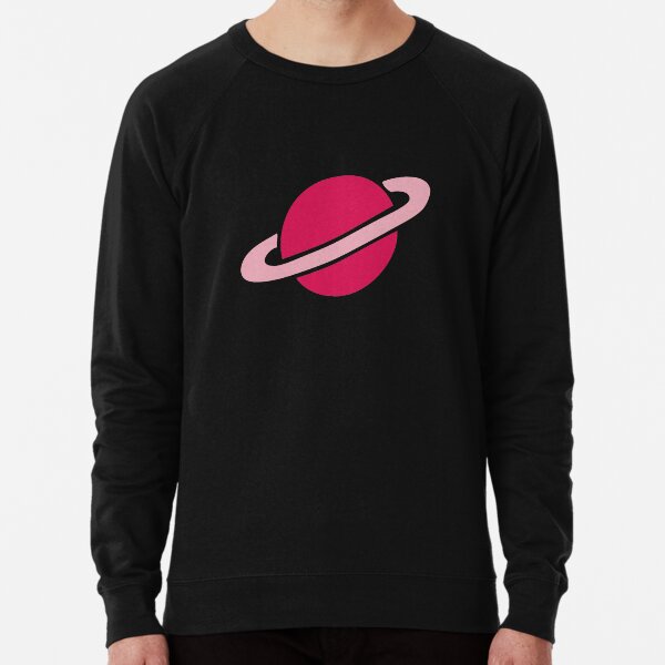 Neon Space Planets Pattern Lightweight Sweatshirt