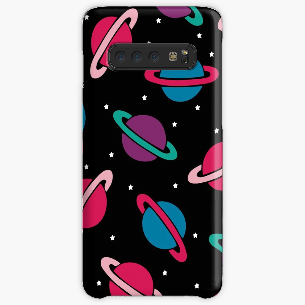 Neon Space Planets Pattern Samsung Galaxy Snap Case