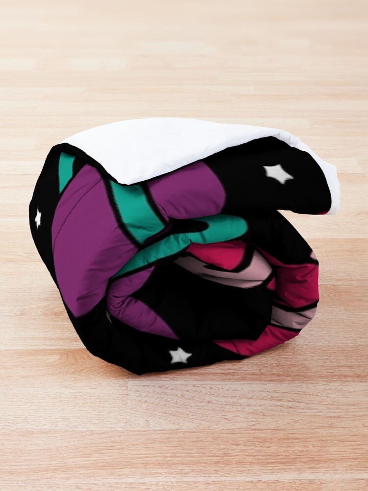 Alternate view of Neon Space Planets Pattern Comforter