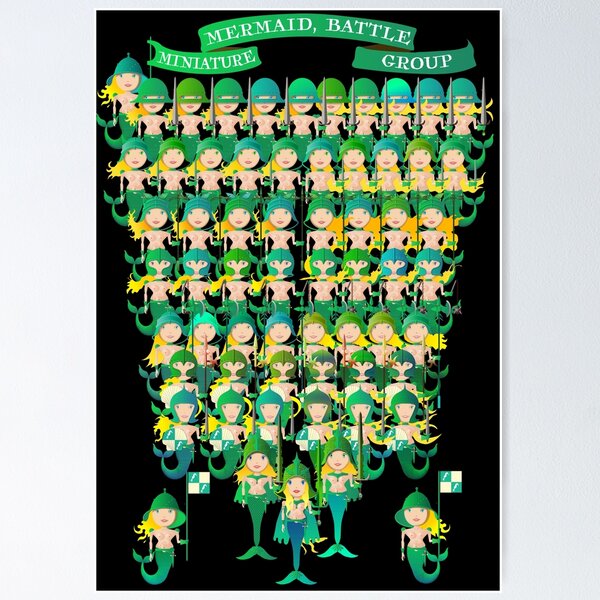 Item preview, Miniature Mermaid Battle Group designed and sold by Salocin.