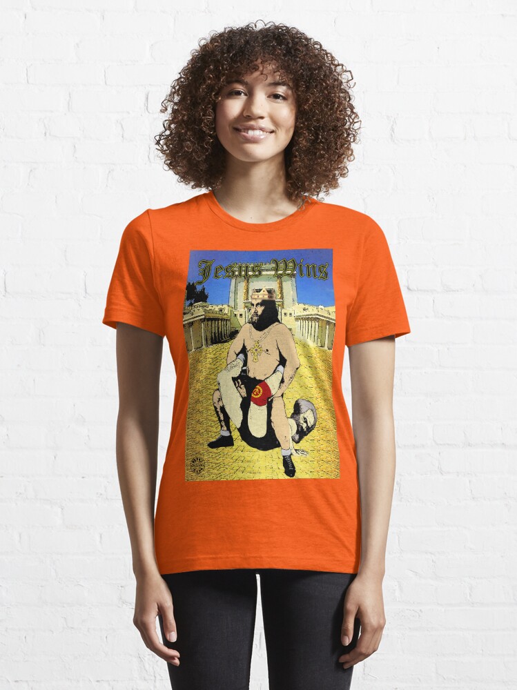 Alternate view of Jesus wins Essential T-Shirt