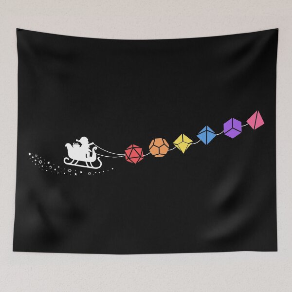 Item preview, Santa Christmas Rainbow Dice Set Tabletop RPG Addict designed and sold by pixeptional.