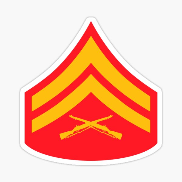 USMC INSIGNIA - CORPORAL Sticker