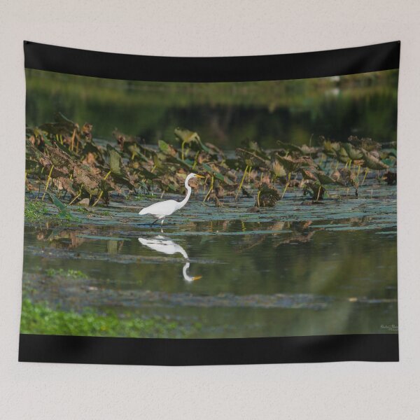 Item preview, White Egret Reflection designed and sold by mljdwhite.