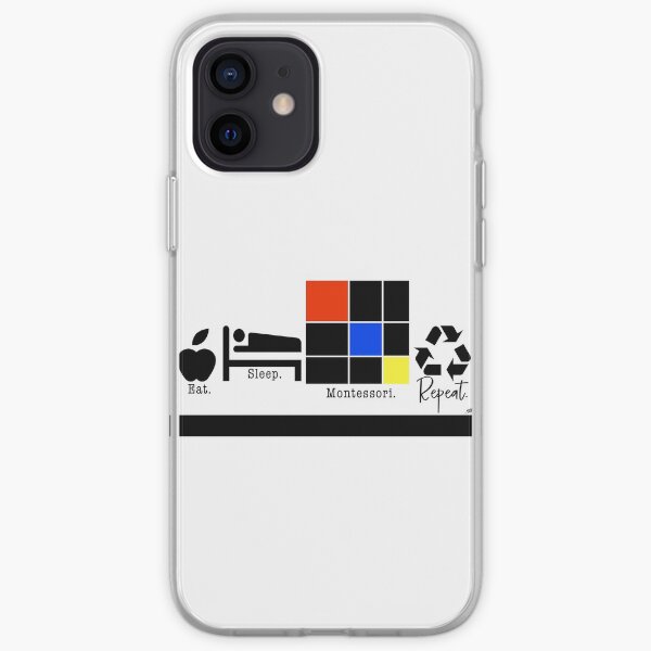 Eat. Sleep. Montessori. Repeat. iPhone Soft Case