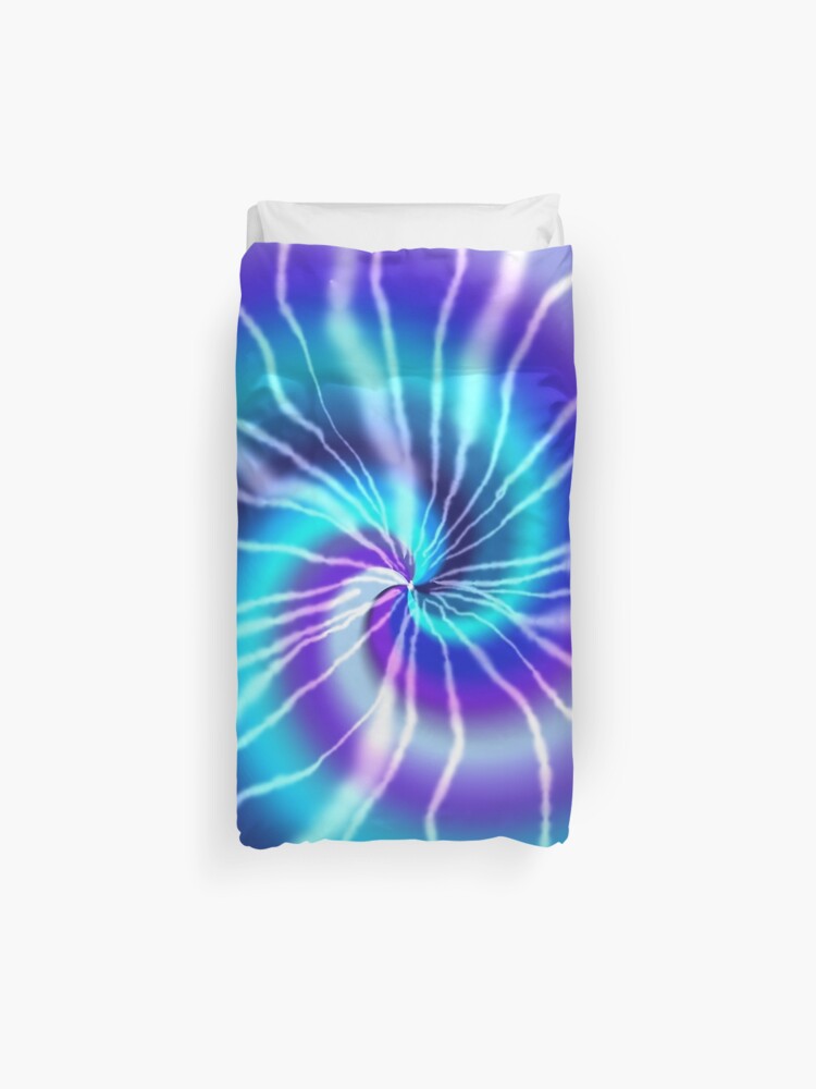 Blue Tie Dye Duvet Cover By Bloomingvine Redbubble