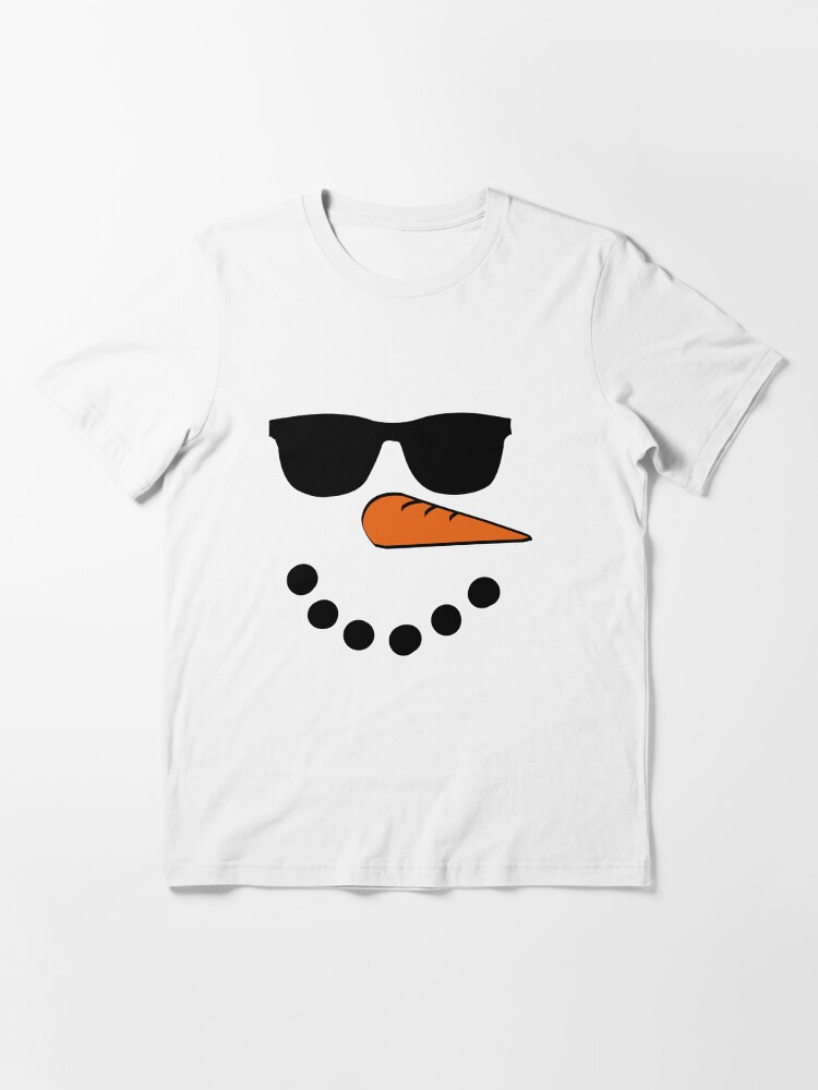 snowman face shirt