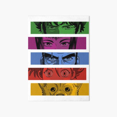 Cowboy bebop Team Art Board Print