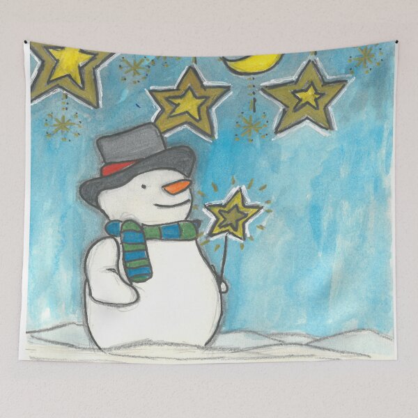 Item preview, Grab a Star and Shine - a snowman can spread the light, too designed and sold by ColoursCauldron.