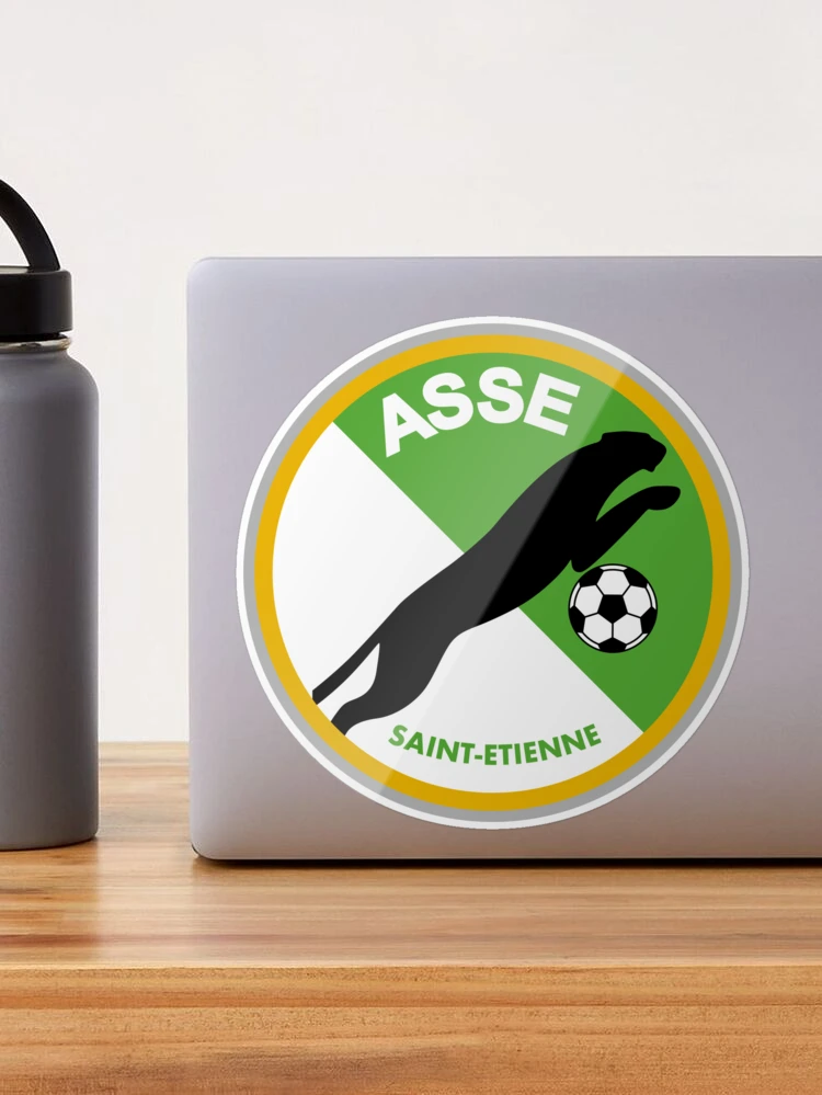 Autocollant Vintage ASSE Saint-Étienne – Allez Les Verts Panthère – Numéroté 17x9.5cm