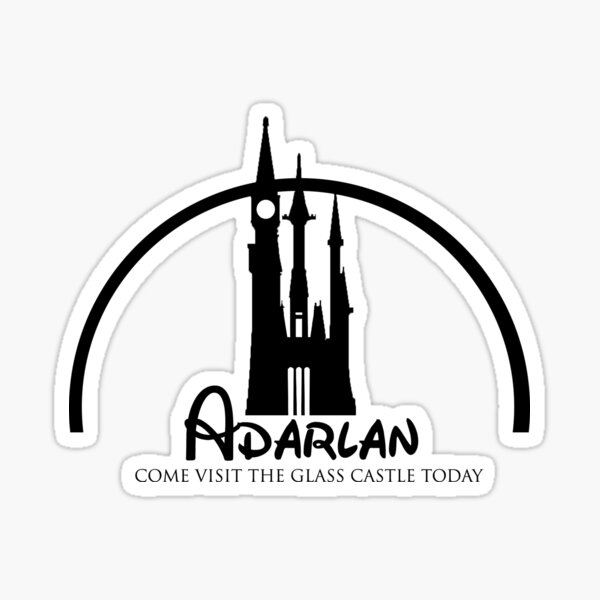 "Adarlan Visit the Glass Castle Today!" Sticker for Sale by