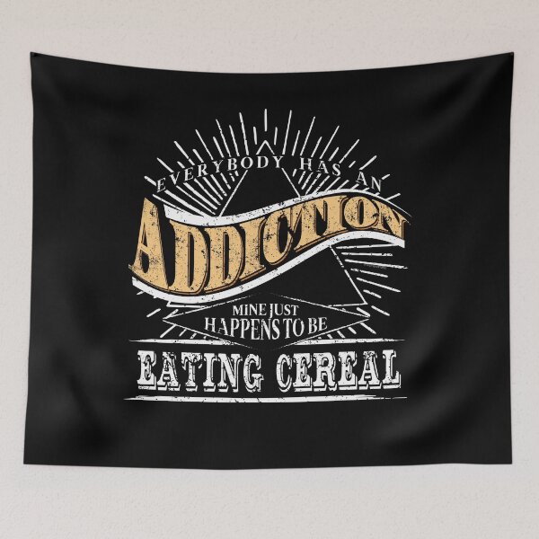Item preview, La adicción está comiendo la camisa divertida del cereal del alimento de la camisa del cereal designed and sold by shoppzee.