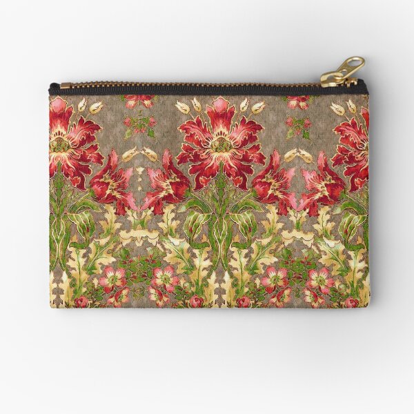 CLARIDGE MANOR, FLEURS ROUGES, ROSES SAUVAGES, FLORAL VERT Pochette