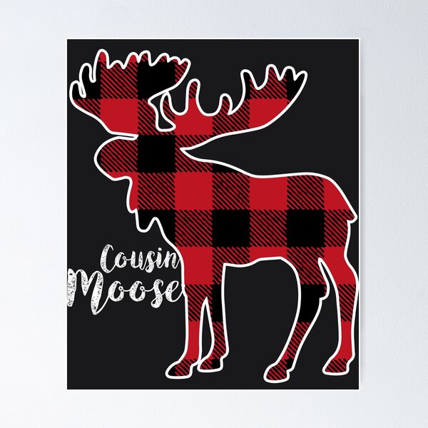 Item preview, Red Plaid Moose designed and sold by melsens.