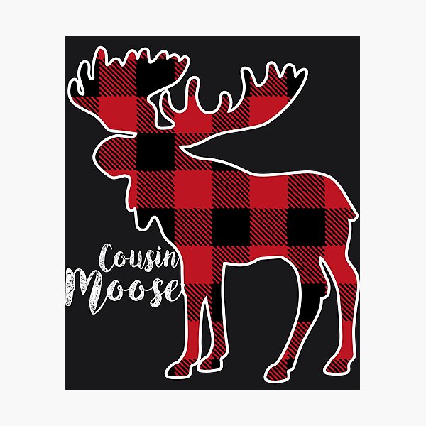 Item preview, Red Plaid Moose designed and sold by melsens.