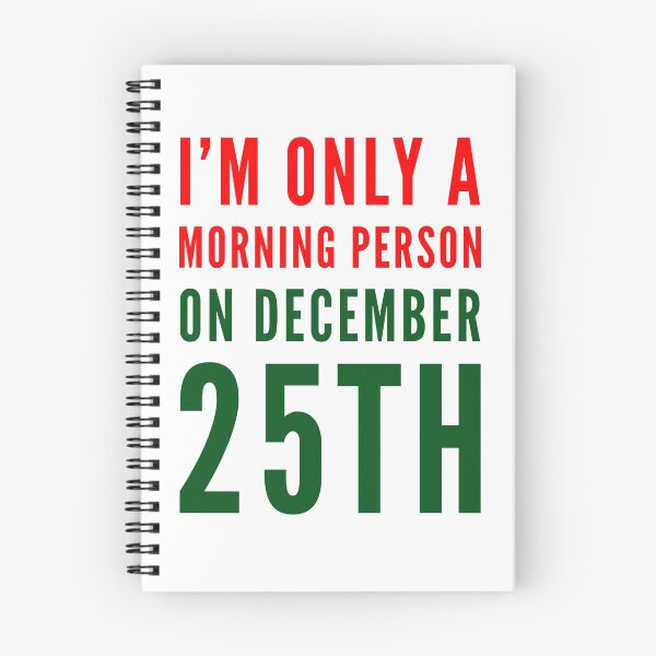 Item preview, only a morning person on December 25th - Xmas designed and sold by aussieforgood.