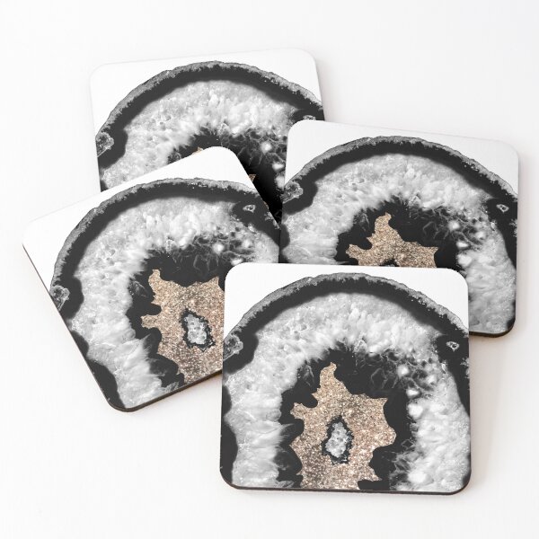 Item preview, Gray Black White Agate Glamor #6 (Photo of Glitter Only - Not Reflective) designed and sold by Anita's & Bella's Art.