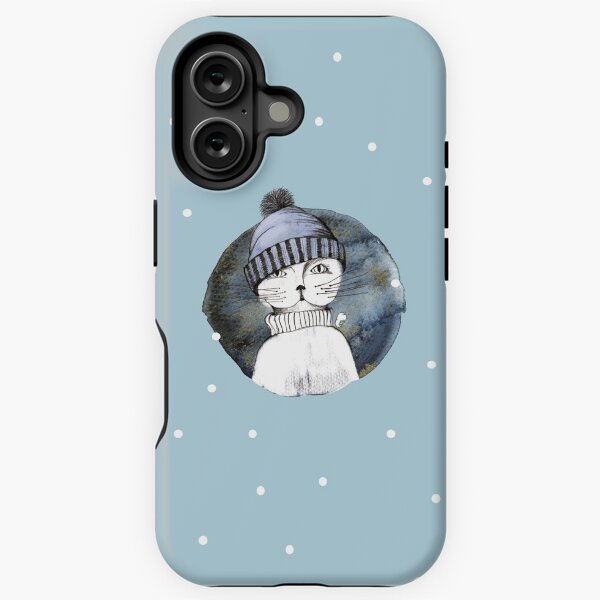 winter cat iPhone Tough Case