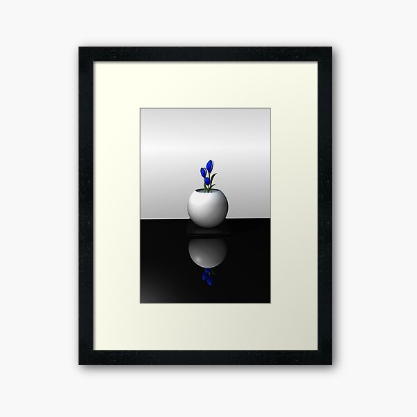 Aperçu de l'œuvre Blue tulips in a vase créée et vendue par msha.