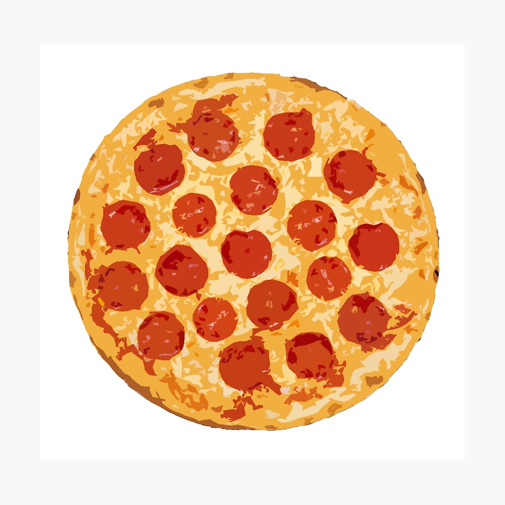 Pizza Design - Fun Cartoon Pepperoni Pizza with Cheese Pizza Design - Fun Cartoon Pepperoni Pizza with Cheese