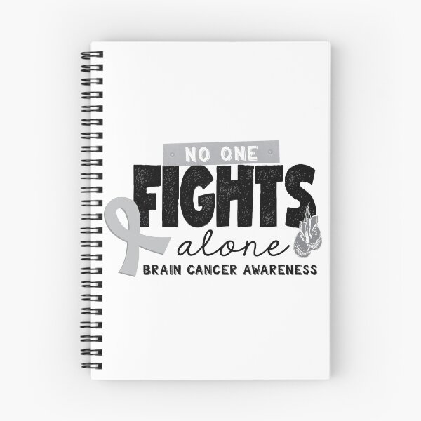 Item preview, No One Fights Alone, Brain Cancer Awareness © GraphicLoveShop designed and sold by Graphic Love Shop.