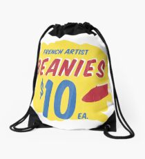 French Artist Beanies Drawstring Bag