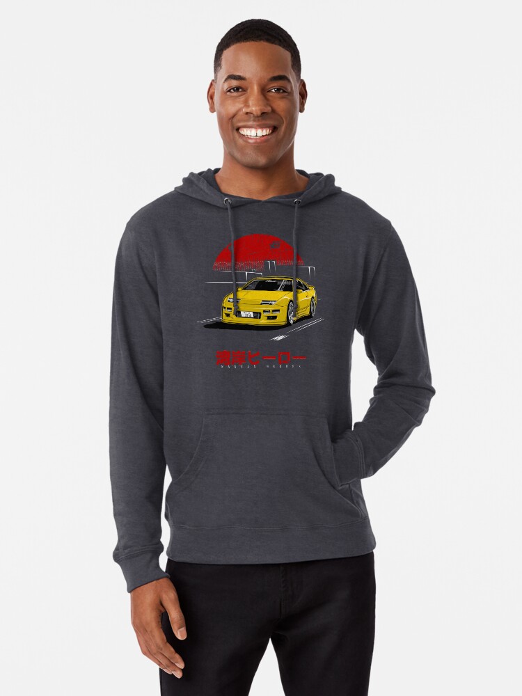 Alternate view of Wangan Heroes Z32 - Yellow Lightweight Hoodie
