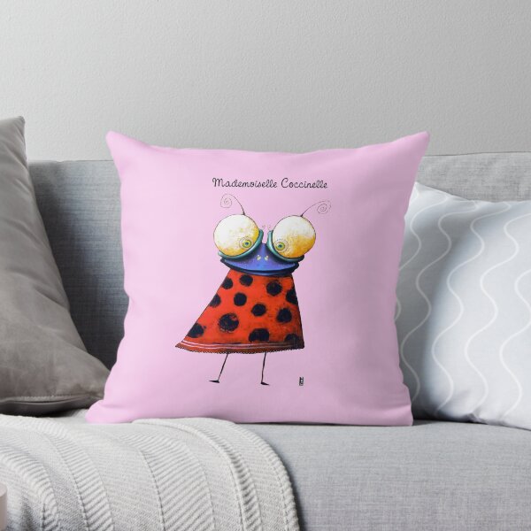 Mademoiselle Coccinelle Coussin