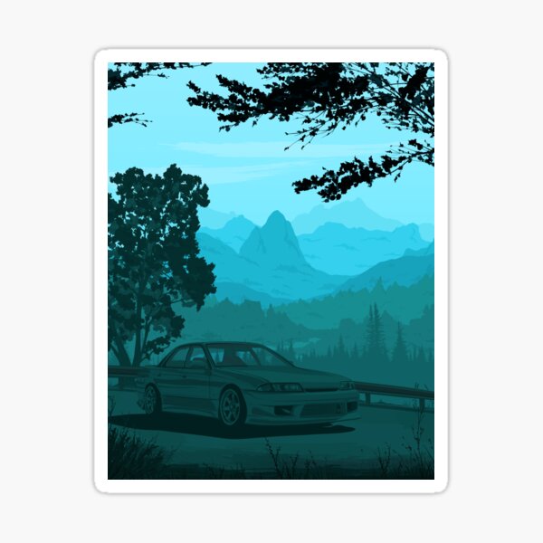 R32 Skyline Gtst touge Abbildung v2 Sticker