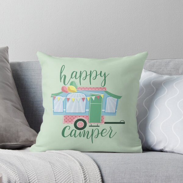 Item preview, Happy Camper - Vintage Pop-Up Camper in Cheerful Colors designed and sold by waiting4rain.