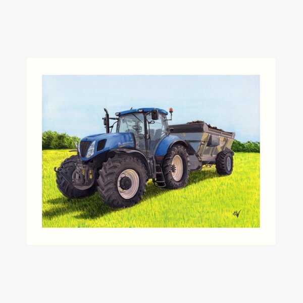 Tractor, New Holland Style Art Print