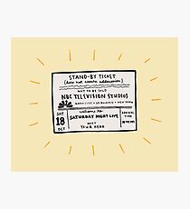 SNL Ticket Photographic Print