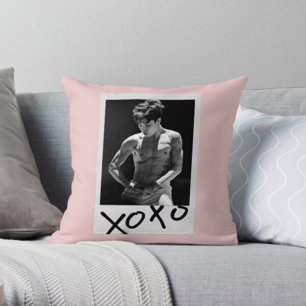 Jimin shirtless BTS Throw Pillow