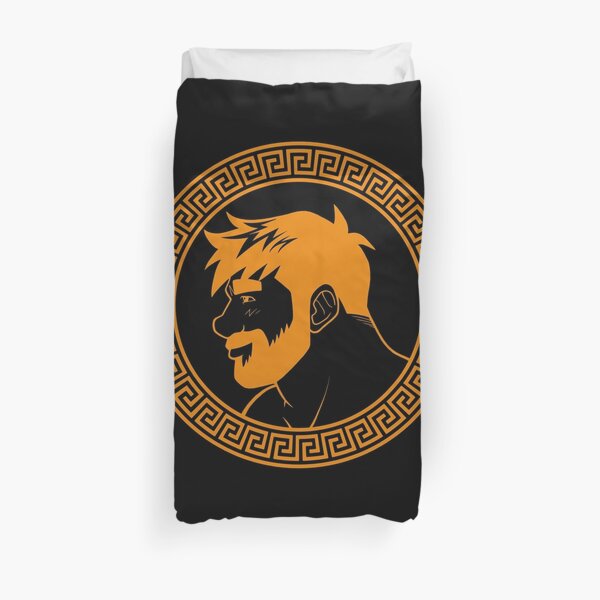 ADAM LIKES GREECE Duvet Cover