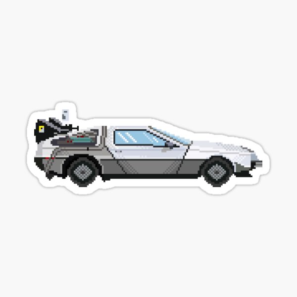 "Delorean" Sticker for Sale by lostofan | Redbubble