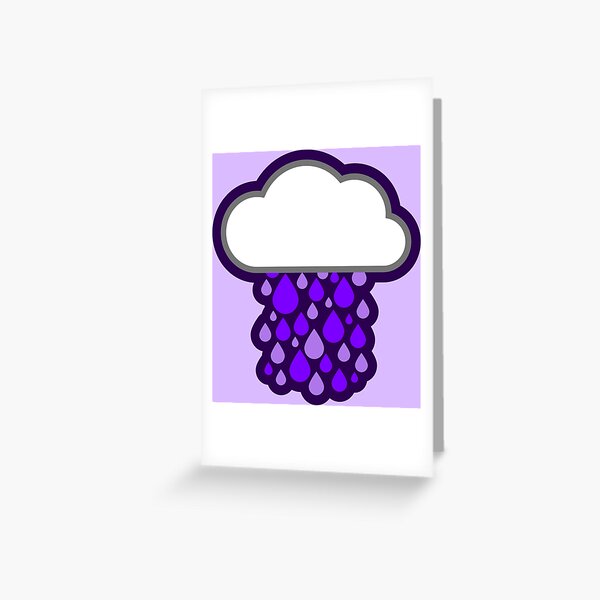 Purple Rain Greeting Card