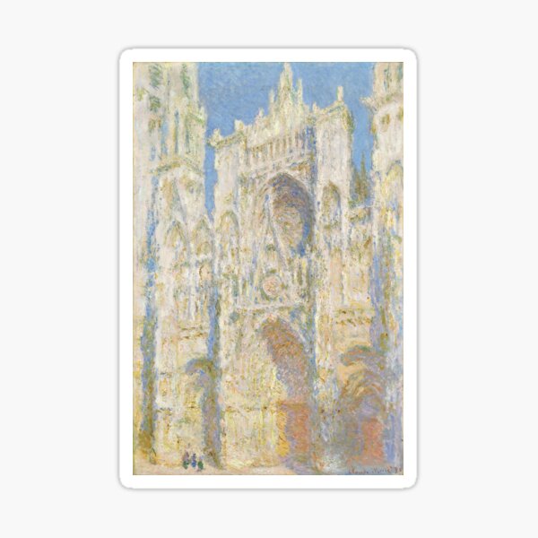 Item preview, Claude Monet, Rouen Cathedral, West Façade, Sunlight, 1894 Painting designed and sold by VibrantDesign.