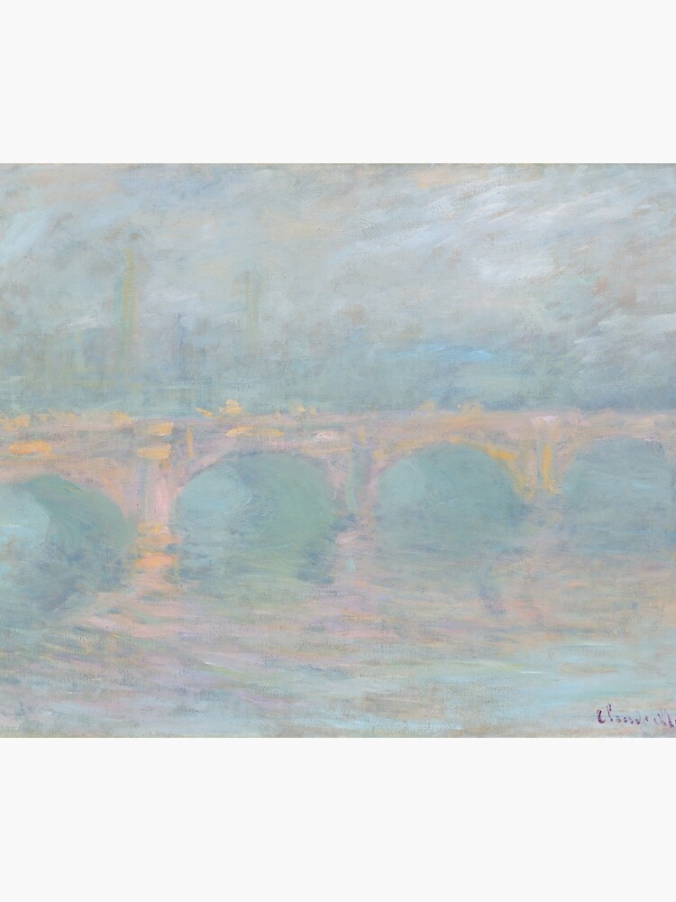 Claude Monet Pont De Waterloo Londres Au Coucher Du Soleil 1904 Housse De Couette